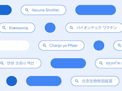 Diferentes formas en las que los usuarios buscan información sobre las vacunas contra la COVID en varios países del mundo.