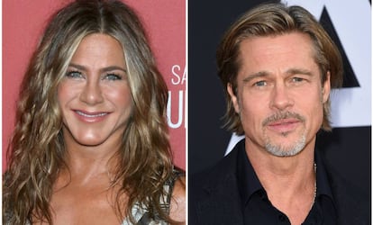 Jennifer Aniston y Brad Pitt.