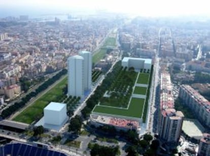 Recreación del proyecto de las torres de Martiricos