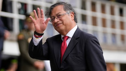 El presidente Gustavo Petro, en Bogotá, Colombia.