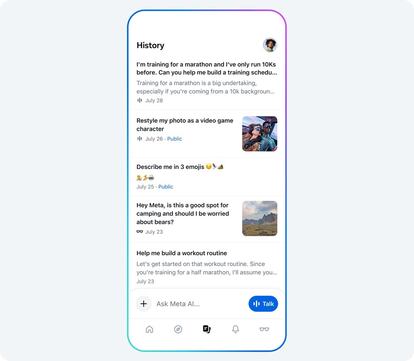 Uso de la aplicación Meta AI