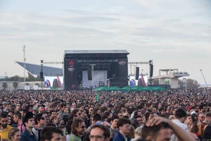 Panorámica del festival el pasado viernes.
