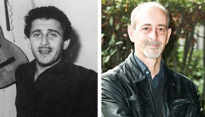 Domenico Modugno y su hijo Fabio Camilli.