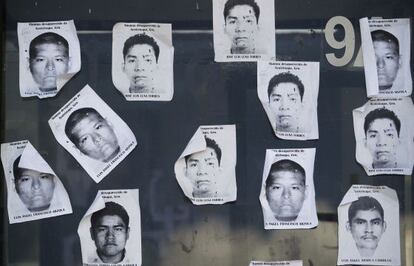 Algunos de los 43 estudiantes de Iguala desaparecidos