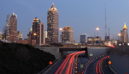 El centro urbano de Atlanta, en el Estado de Georgia.