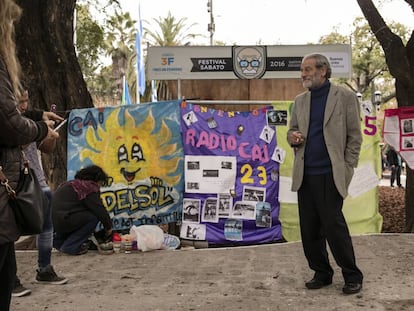 Mario Sabato en el primer festival en honor a su padre, Ernesto Sabato.