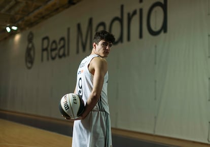 Hugo González, en Valdebebas.