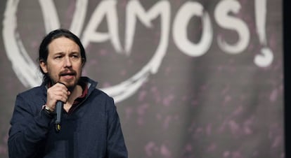 El l&iacute;der de Podemos, Pablo Iglesias. 