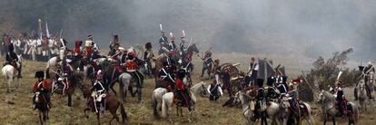 Recreación de la Batalla de Somosierra de 1808 durante la Guerra de Independencia.