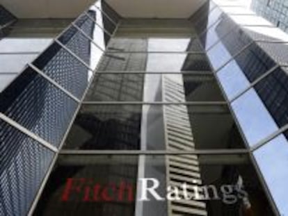 Vista exterior de las oficinas de Fitch Ratings en Nueva York (EE.UU.). 