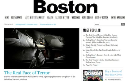 Portada de la edición digital del Boston Magazine.