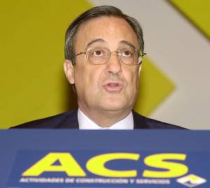 En la imagen, el presidente de Actividades de Construcción y Servicios (ACS), Florentino Pérez. EFE/Archivo