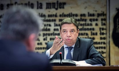 El ministro de Agricultura, Pesca y Alimentación, Luis Planas, el martes.