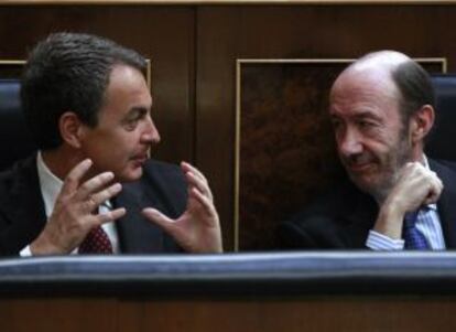 El presidente y el vicepresidente del Gobierno, en el Congreso