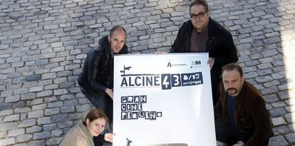 De izquierda a derecha, Lorena Iglesias, Daniel Aguirre, Norberto Ramos y Juan Cavestany, directores que compiten en Al Cine.