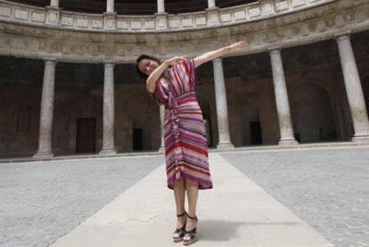 La bailaora Eva Yerbabuena, ayer en la presentación del espectáculo <i>Federico según Lorca.</i>