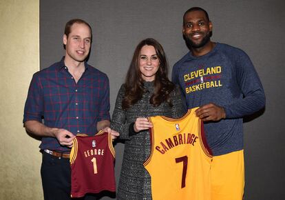 The Duke And Duchess Of Cambridge Attend Cleveland Cavaliers v Brooklyn Nets