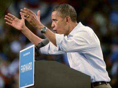 Obama en un acto electoral en Florida el 9 de septiembre. 