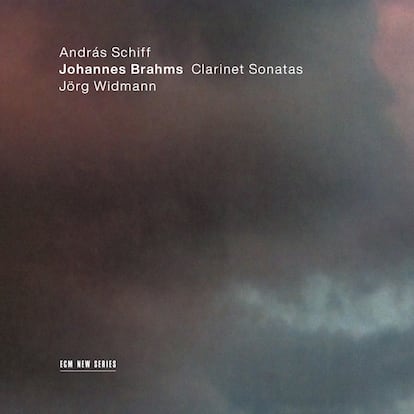 Portada de 'Sonatas para clarinete y piano de Brahms y Widmann', de Jörg Widmann y András Schiff.