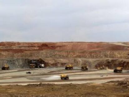 Yacimientos de cobre en Mongolia.