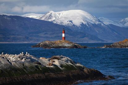 Canal de Beagle, en las cercanías de Ushuaia.