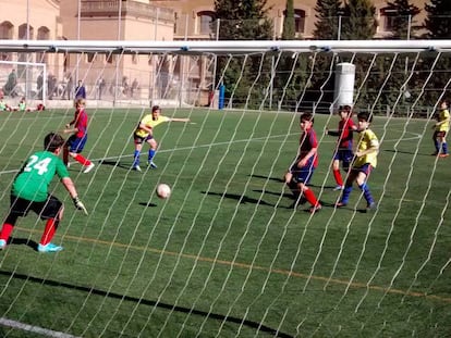 Un partido de infantiles en Catalu&ntilde;a. 