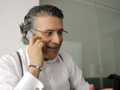 Nabil Karoui, durante una conversación telefónica hoy.