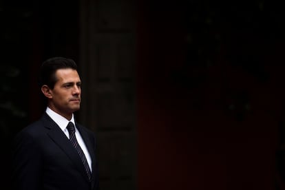Enrique Peña Nieto en abril de 2016