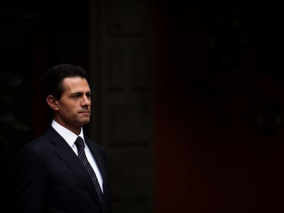 El entonces presidente de México, Enrique Peña Nieto, en abril de 2016.