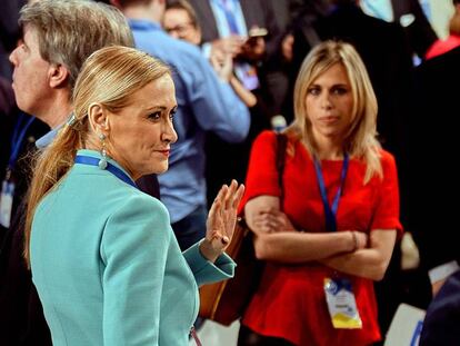 Cristina Cifuentes at a PP national convention.