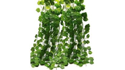 plantas artificiales colgantes