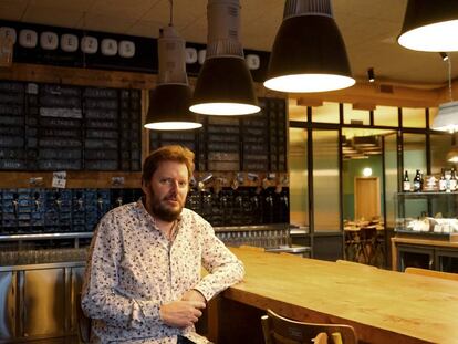 Javier Vázquez, en su restaurante O'Pazo de Lugo.