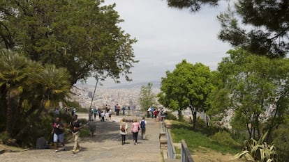 Mirador de l'Alcalde, a Montju?c (Barcelona)