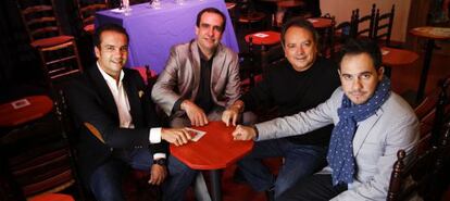 Desde la izquierda, Jesús Méndez, Martín Guerrero, Antonio Benamargo y Paco del Pozo.