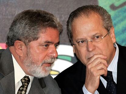 Lula y Dirceu, el 16 de junio de 2005.
