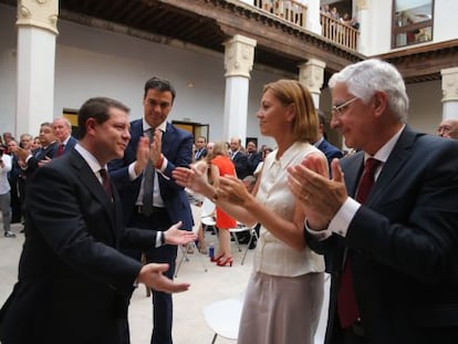 Toma de posesi&oacute;n de Emiliano Garcia-Page como presidente de Castilla-La Mancha. 