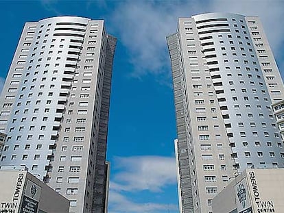 El complejo de las Twin Towers de Lisboa, un proyecto ejecutado por la sociedad española Realia.