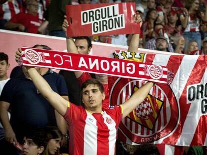 Aficionados del Girona. 