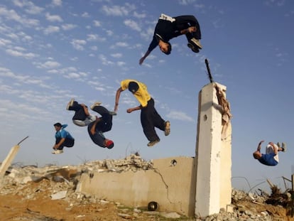 La localidad de Jan Yunis, en el sur de la Franja de Gaza, el 14 de noviembre