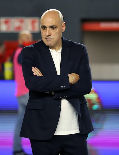 Javi Rodríguez, con el Industrias Santa Coloma.