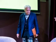 El expresidente del Gobierno Felipe González, durante los Desayunos del Ateneo.