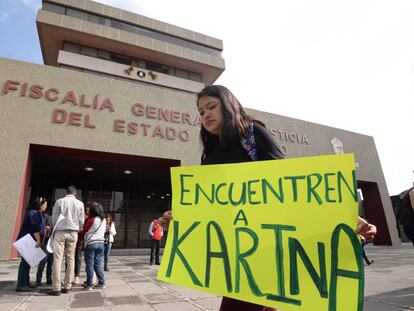 Protesta por la desaparición de una joven de 21 años.