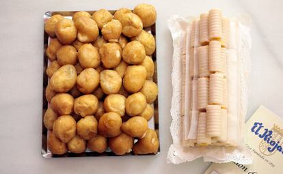 Buñuelos y huesos de santo de El Riojano