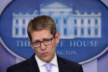 El portavoz de la Casa Blanca, Jay Carney. EFE/Archivo