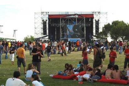 Aspecto que presentaba el recinto de MetroRock en su segunda jornada.