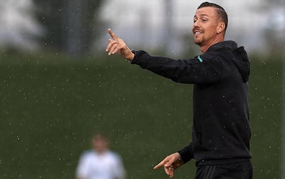 Guti, durante un partido la temporada pasada.