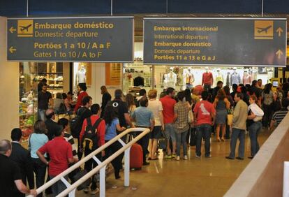 Movimento no aeroporto internacional de Brasília, em imagem de arquivo.