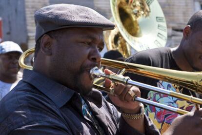 Wendell Pierce, en una escena de <i>Treme</i> como Antoine Batiste.