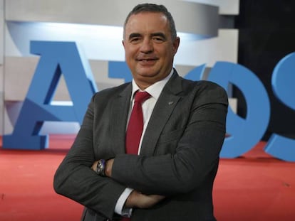 Patrick Adiba, vicepresidente ejecutivo del grupo Atos, en una foto de archivo, de 2017.