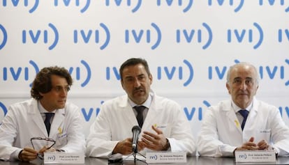 Los responsables del IVI José Remohí, Antonio Requena y Antonio Pellicer.